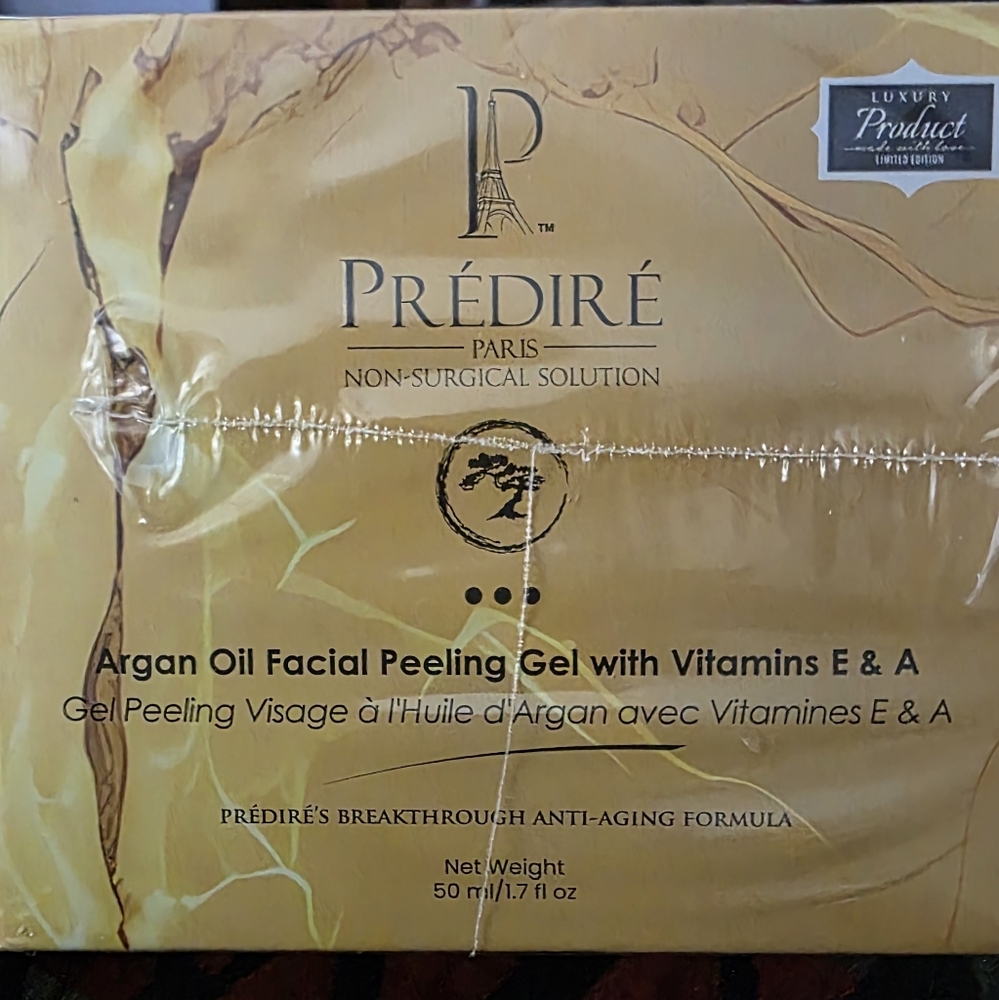 Gold Argan Oil Facial Peeling Gel with Vitamins E & A